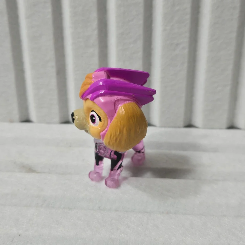 Paw Patrol Rubble and Skye Action Figure Set Yellow Construction Pink Pilot Toy‎
